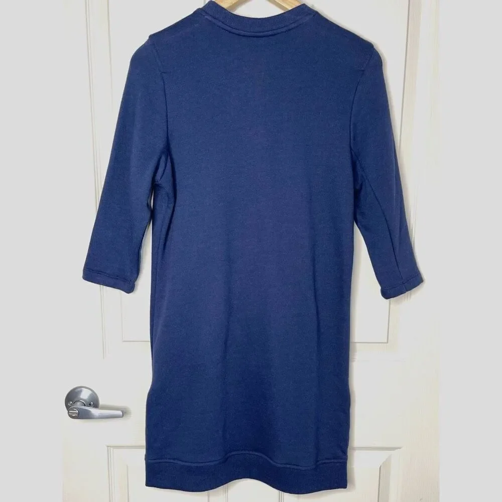 NWT Fabletics Elena Sweatshirt Dress (Navy Blue) - SS (0-2)